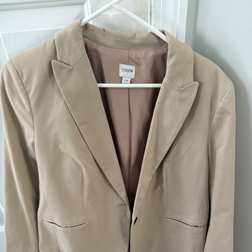 J Crew tan blazer